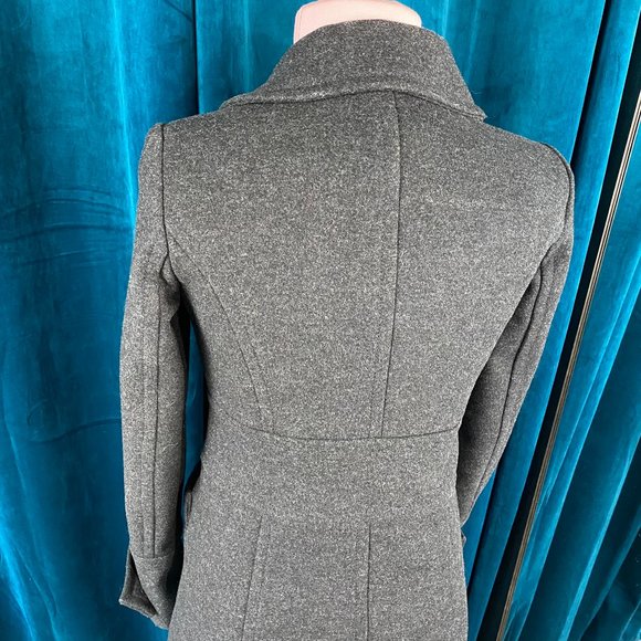 Marc by Marc Jacobs Double Breasted Wool Blend Coat Gray - Picture 14 of 16